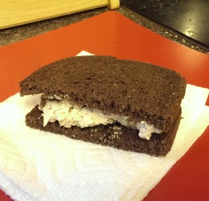 It's hard to take an artful photo of a chicken salad sandwich...