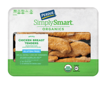 Screenshot of Perdue Organic Gluten Free Chicken Tenders package