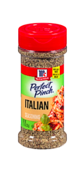 Bottle of McCormick Perfect Pinch Italian Seasoning